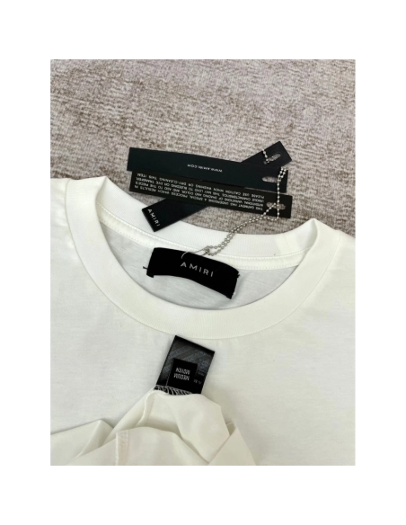 Amiri New Red Rabbit Printed Short-Sleeve T-shirt,Amiri T Shirt,Tshirt,APPAREL