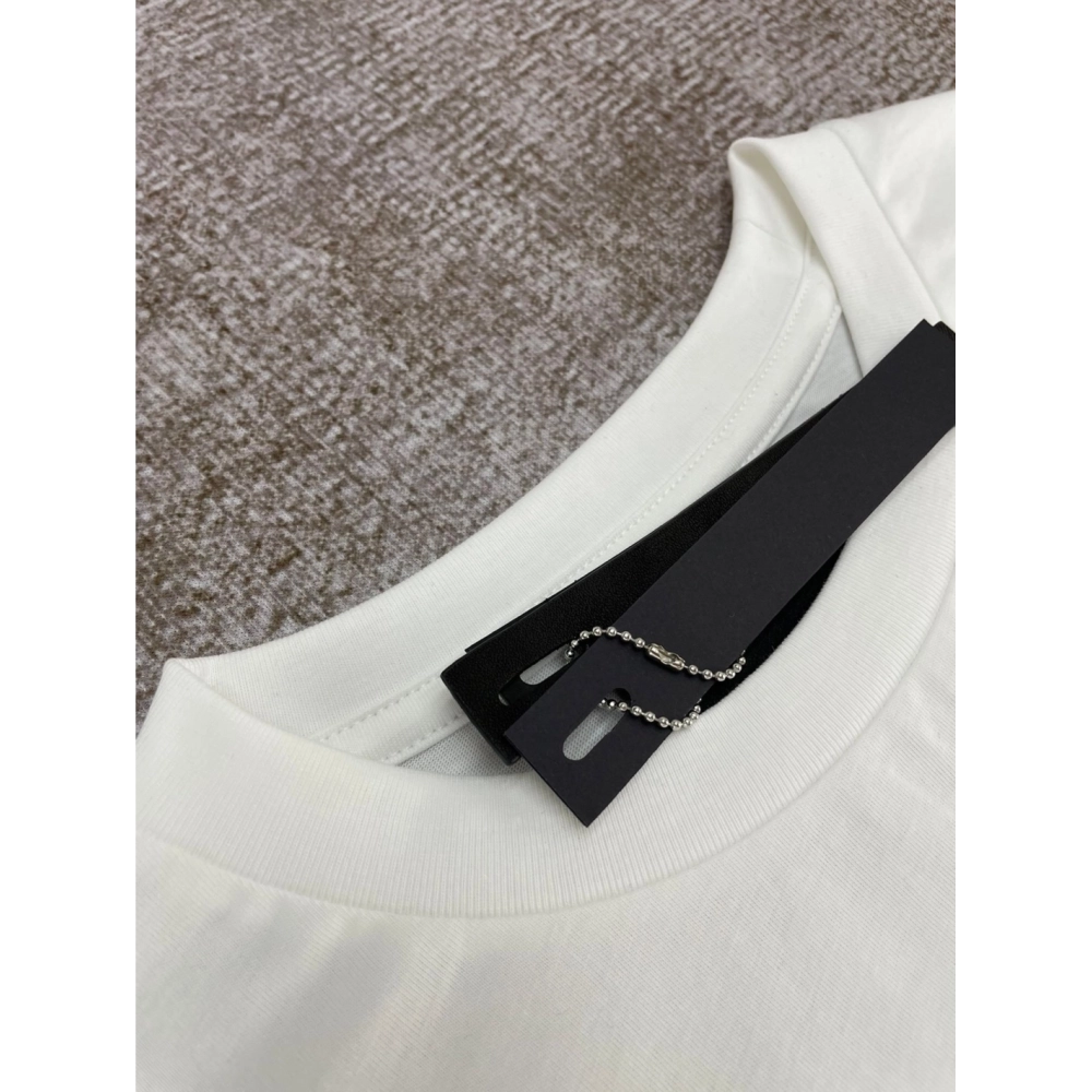 Amiri New short-sleeved AM letter logo print T-shirt,Amiri T Shirt,Tshirt,APPAREL