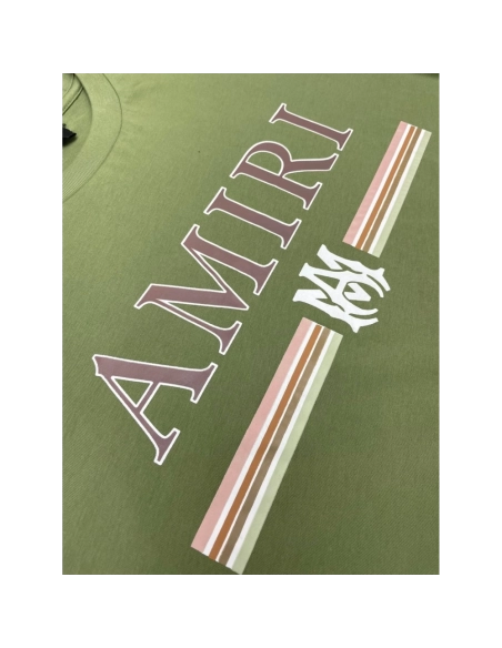 Amiri New short-sleeved New wash water mark tag T-shirt,Amiri T Shirt,Tshirt,APPAREL