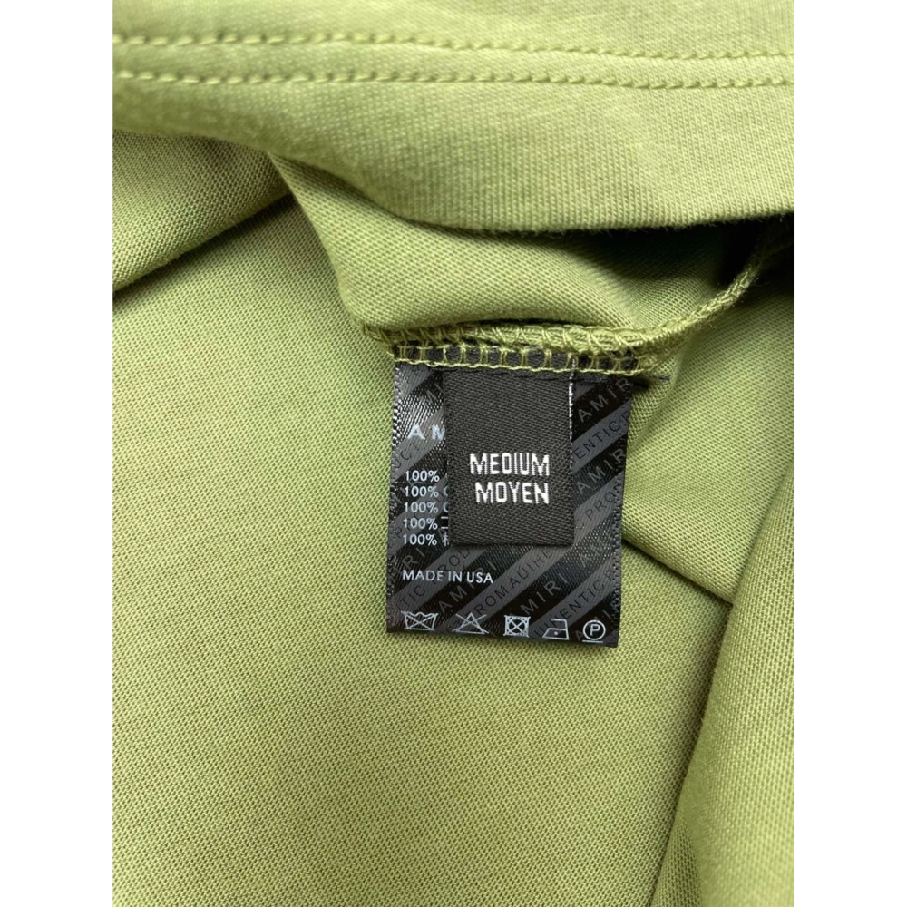 Amiri New short-sleeved New wash water mark tag T-shirt,Amiri T Shirt,Tshirt,APPAREL