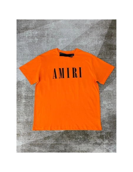 Amiri New short-sleeved New wash water mark tag T-shirt,Amiri T Shirt,Tshirt,APPAREL