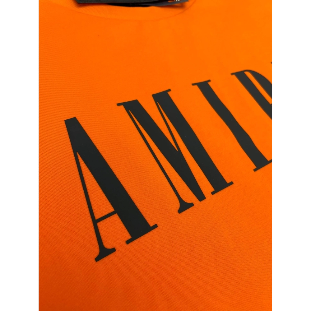 Amiri New short-sleeved New wash water mark tag T-shirt,Amiri T Shirt,Tshirt,APPAREL