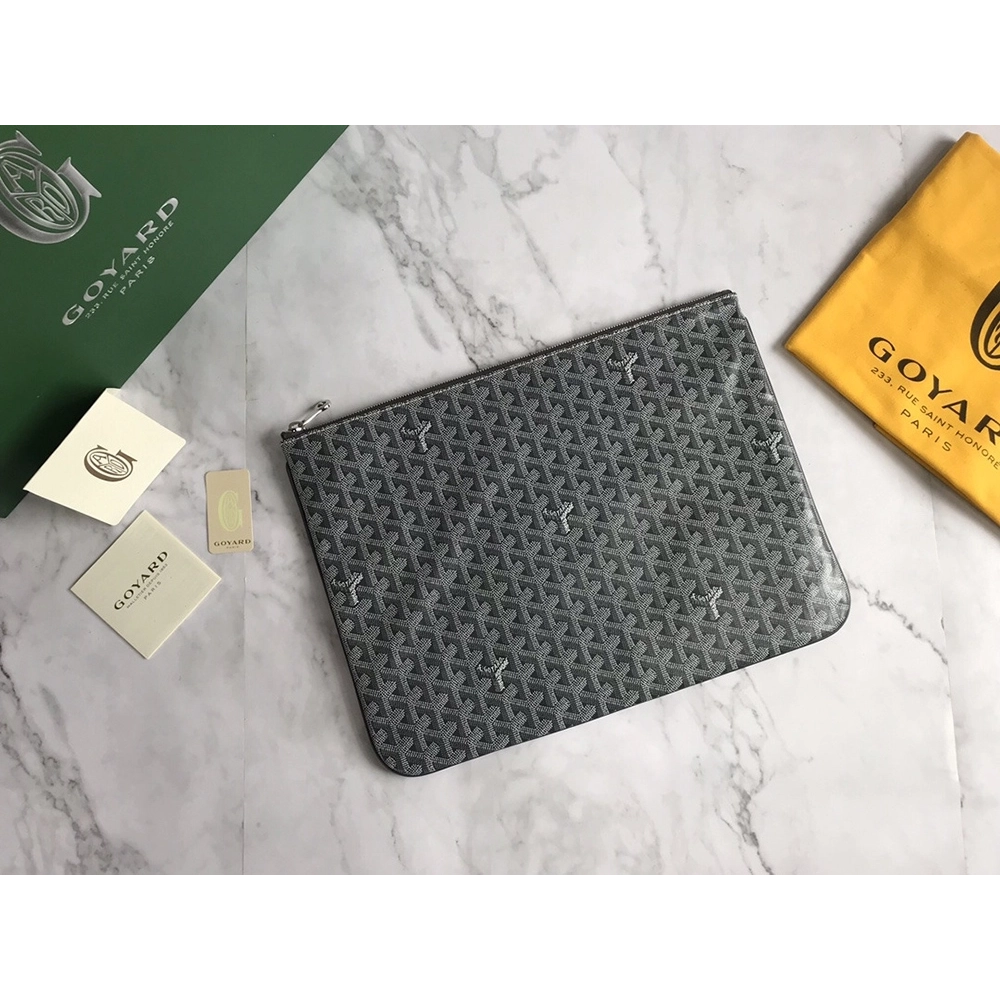 Goyard Senat Pouch GM bags  Grey 1CL51P 40*30cm,Goyard Bags