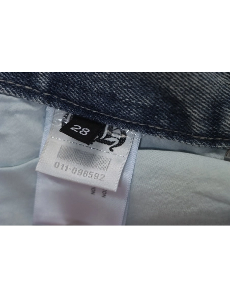 Chrome Hearts multicolor laser cross leather denim trousers,Chrome Hearts