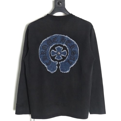 Chrome Hearts Patch Embroidered Long Sleeve T-Shirt,Chrome Hearts