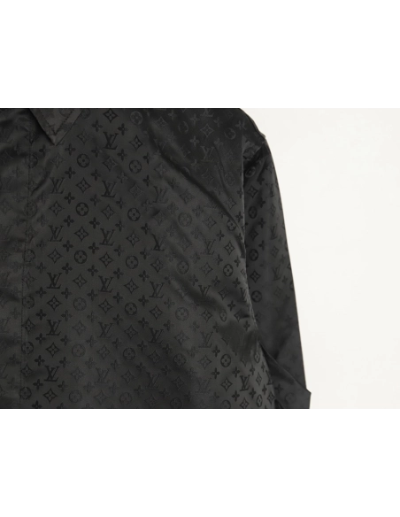 Louis Vuitton dark pattern all over print shirt TSK1,Louis Vuitton