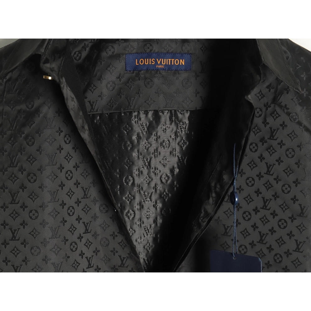 Louis Vuitton dark pattern all over print shirt TSK1,Louis Vuitton