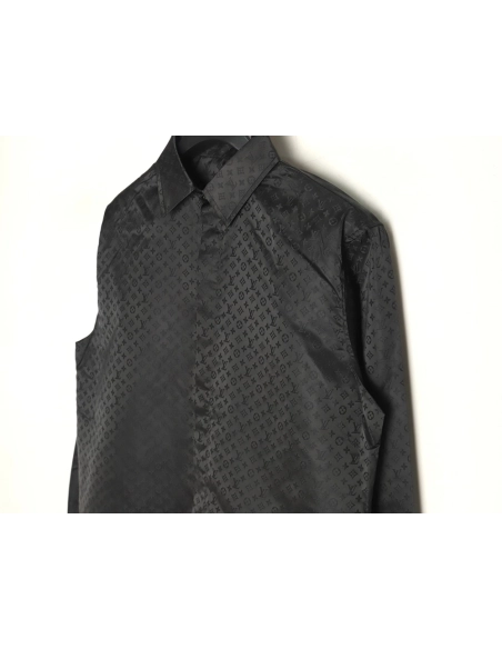 Louis Vuitton dark pattern all over print shirt TSK1,Louis Vuitton