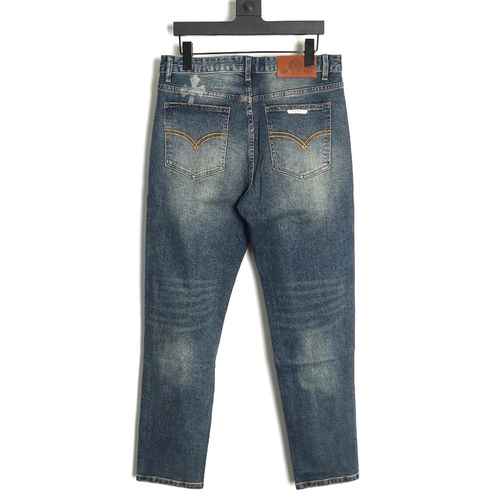Chrome Heart Classic Cross Denim Pants,Chrome Hearts
