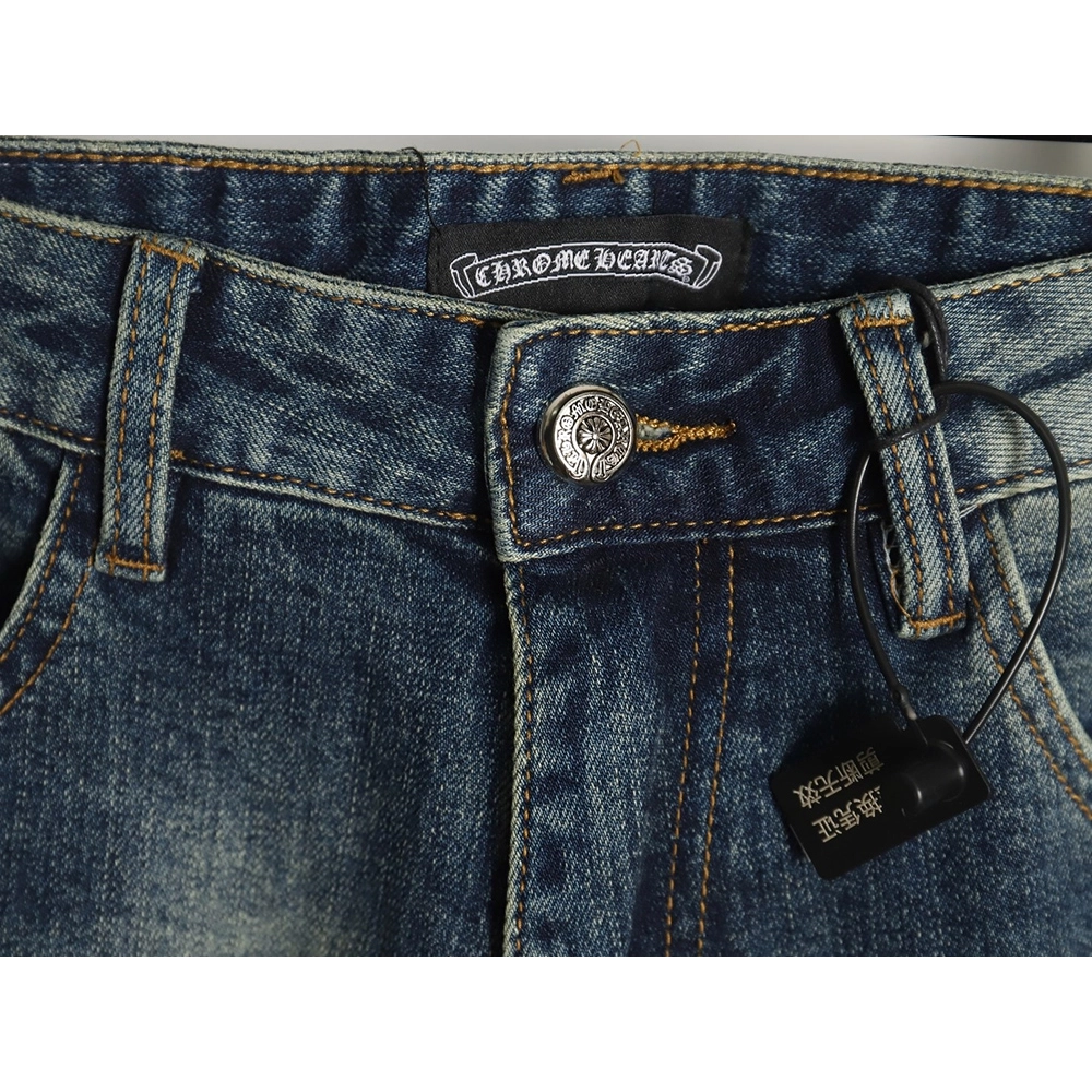 Chrome Heart Classic Cross Denim Pants,Chrome Hearts