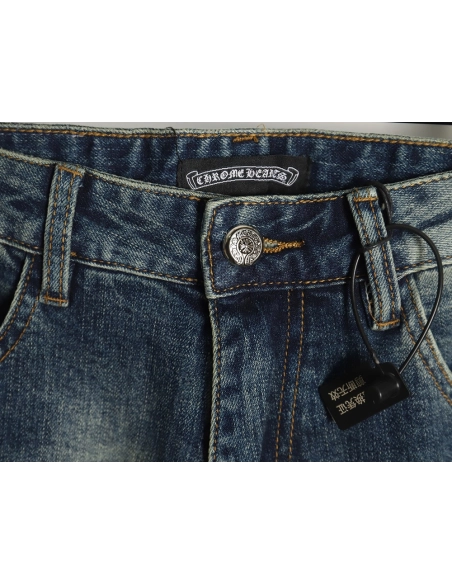 Chrome Heart Classic Cross Denim Pants,Chrome Hearts