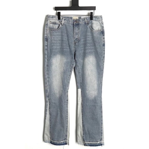 Gallery Dept panelled loose washed flared jeans,Gallery Dept