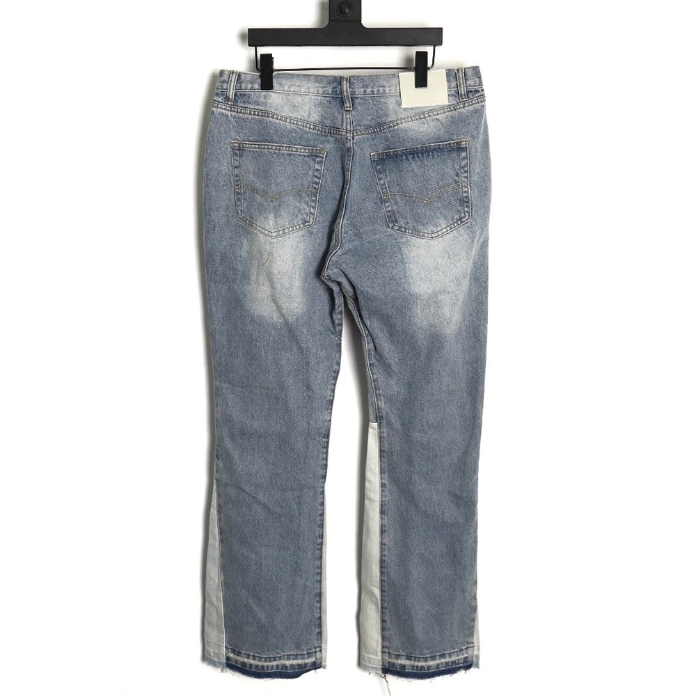 Gallery Dept panelled loose washed flared jeans,Gallery Dept