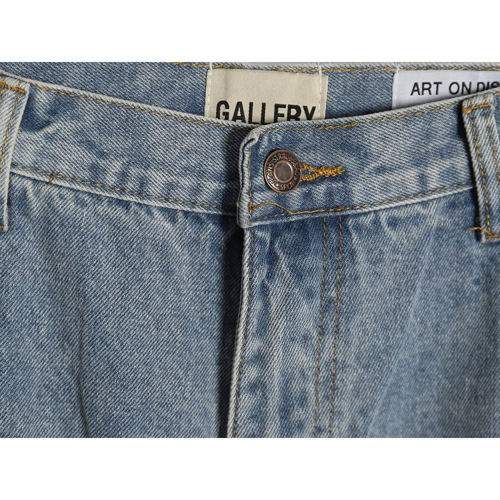 Gallery Dept panelled loose washed flared jeans,Gallery Dept