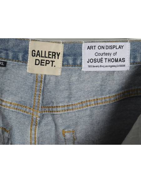 Gallery Dept panelled loose washed flared jeans,Gallery Dept