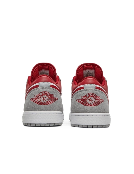 AIR JORDAN 1 LOW SE LIGHT SMOKE GREY GYM RED DC6991 016,AIR JORDAN 1 LOW,Air Jordan