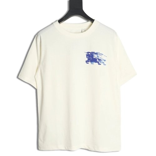 Burberry blue label war horse print round neck short sleeves,Burberry