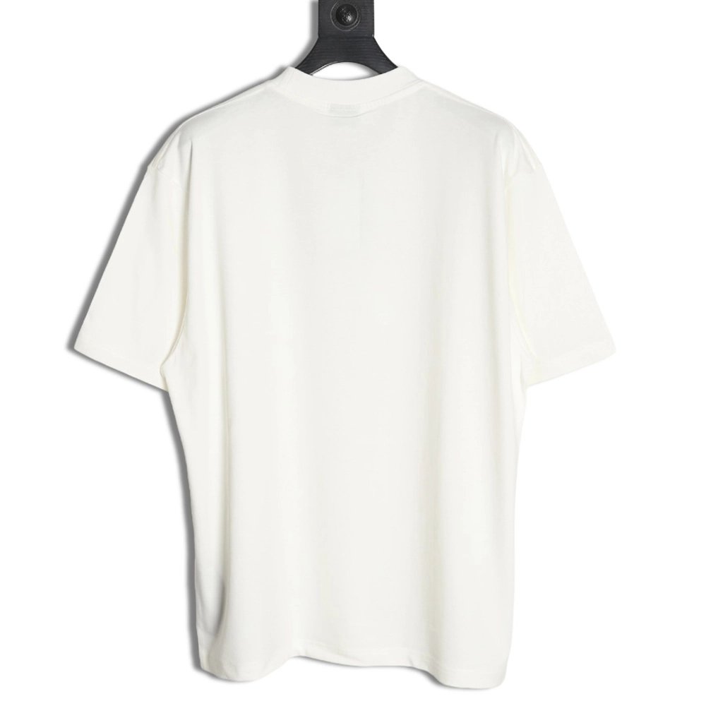 Balenciaga Art Destruction Crack Printed Short Sleeves,Balenciaga