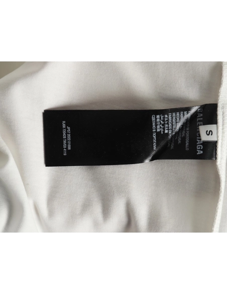 Balenciaga Art Destruction Crack Printed Short Sleeves,Balenciaga