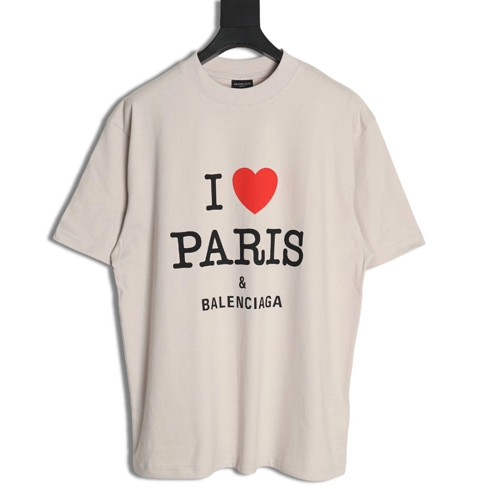 Balenciaga Valentines Day Love Print Short Sleeves,Balenciaga