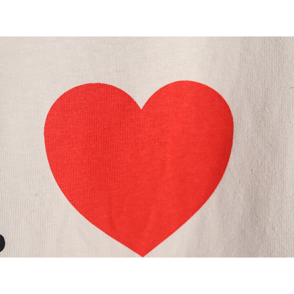 Balenciaga Valentines Day Love Print Short Sleeves,Balenciaga