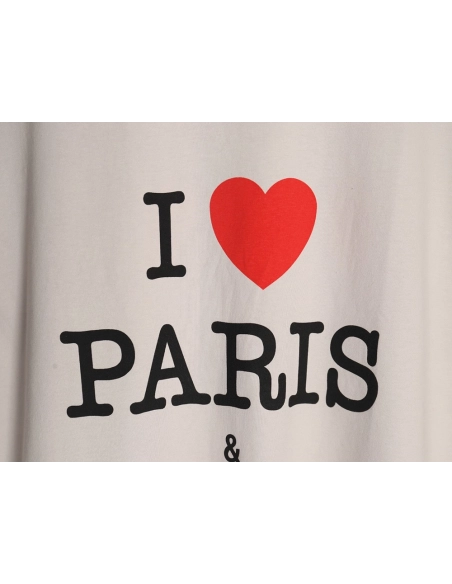 Balenciaga Valentines Day Love Print Short Sleeves,Balenciaga