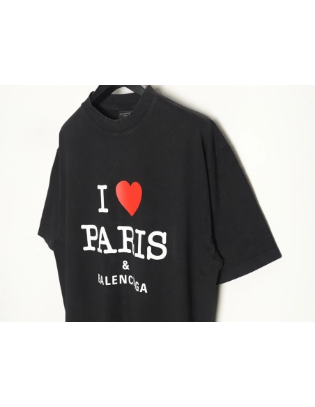 Balenciaga Valentines Day Love Print Short Sleeves TSK1,Balenciaga