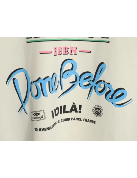 Balenciaga letter foam print washed distressed short-sleeved T-shirt,Balenciaga