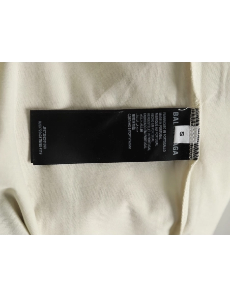 Balenciaga letter foam print washed distressed short-sleeved T-shirt,Balenciaga