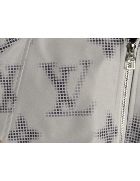 Louis Vuitton monogram full print trench coat zip up jacket,Louis Vuitton