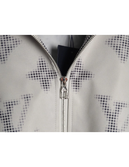 Louis Vuitton monogram full print trench coat zip up jacket,Louis Vuitton