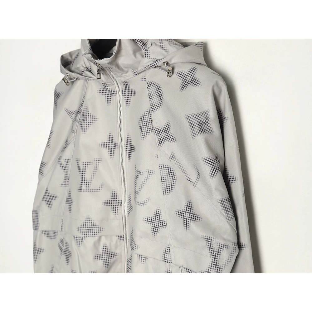 Louis Vuitton monogram full print trench coat zip up jacket,Louis Vuitton