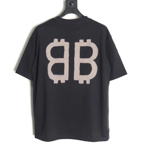 Balenciaga Bitcoin Crew Neck Short Sleeve T-Shirt,Balenciaga