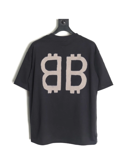 Balenciaga Bitcoin Crew Neck Short Sleeve T-Shirt,Balenciaga