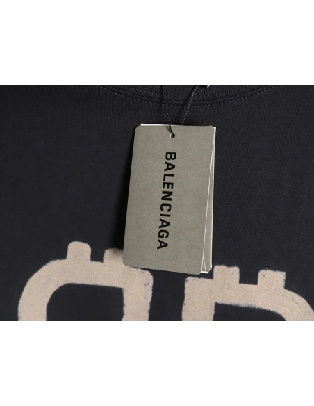 Balenciaga Bitcoin Crew Neck Short Sleeve T-Shirt,Balenciaga