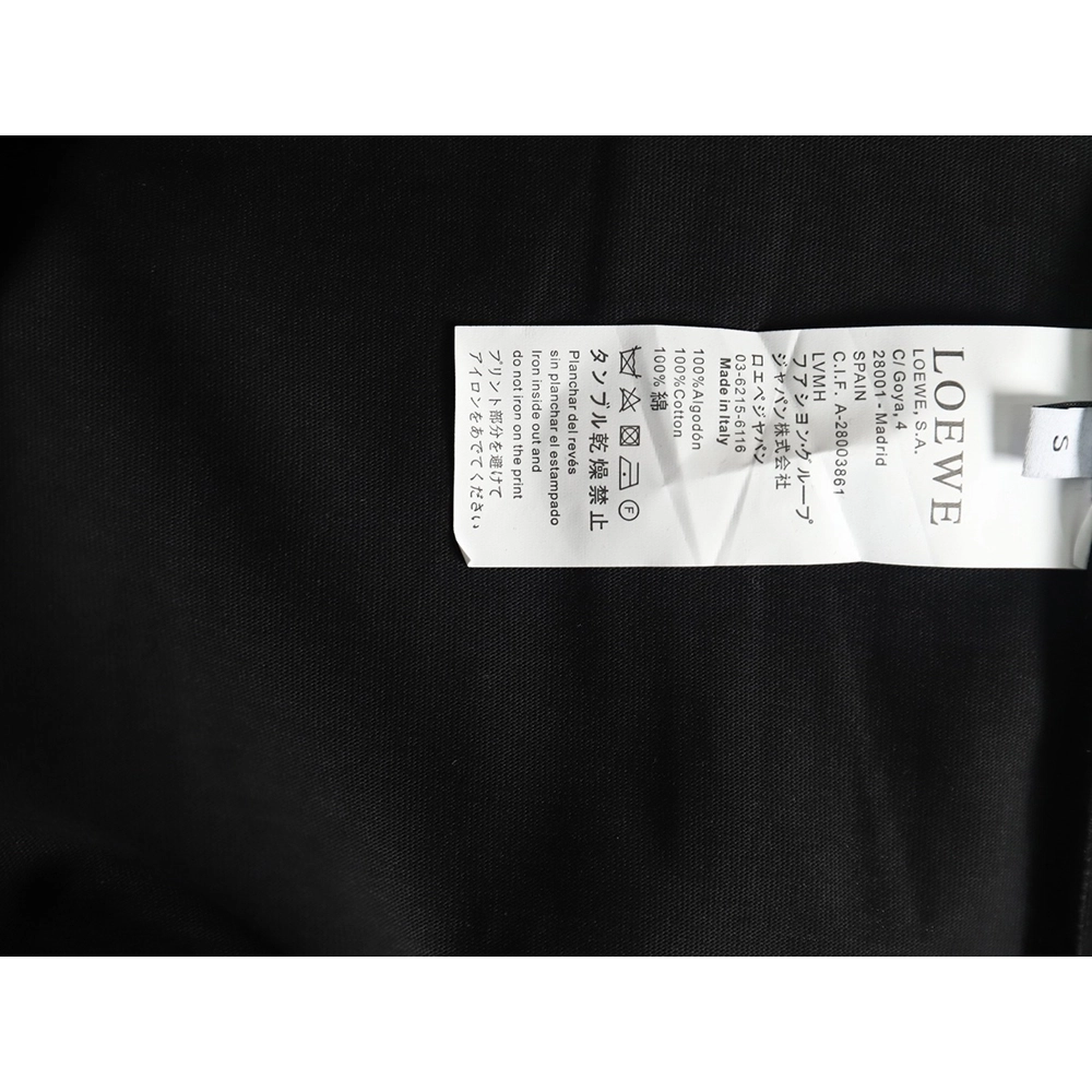 Loewe Towel Embroidered Short Sleeve T-Shirt TSK1,Loewe