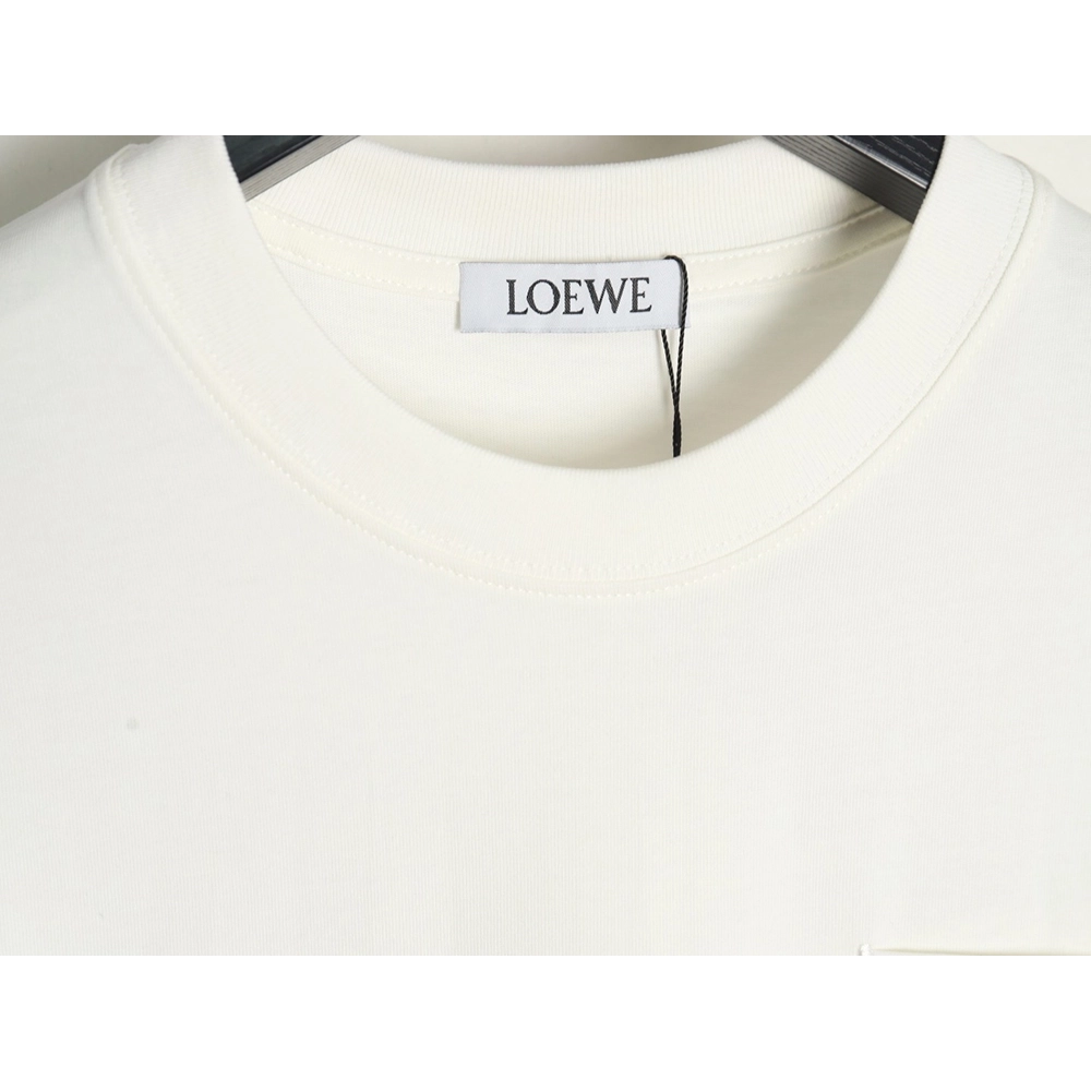 Loewe Pocket Logo Embroidered Short Sleeve T-Shirt,Loewe