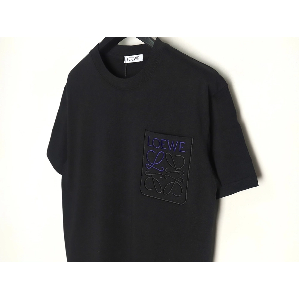 Loewe Pocket Logo Embroidered Short Sleeve T-Shirt TSK1,Loewe