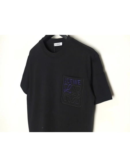 Loewe Pocket Logo Embroidered Short Sleeve T-Shirt TSK1,Loewe