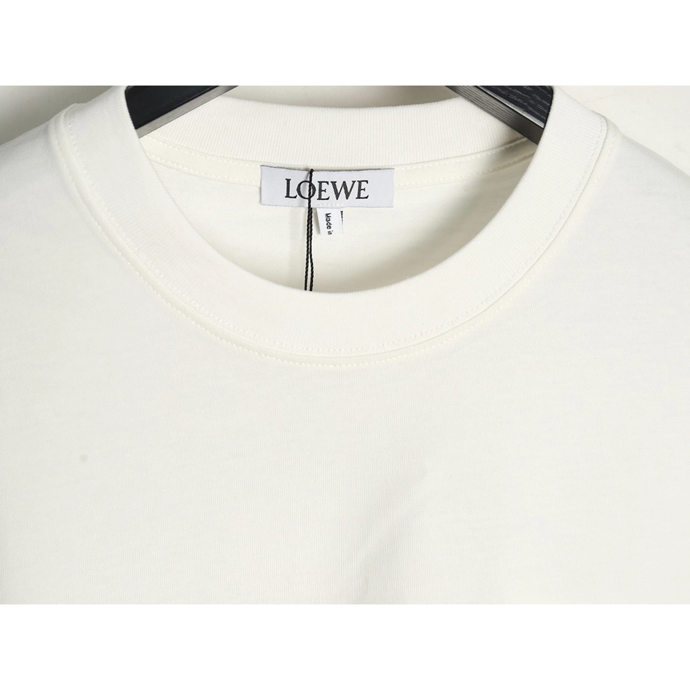 Loewe Pocket Logo Embroidered Short Sleeve T-Shirt TSK2,Loewe