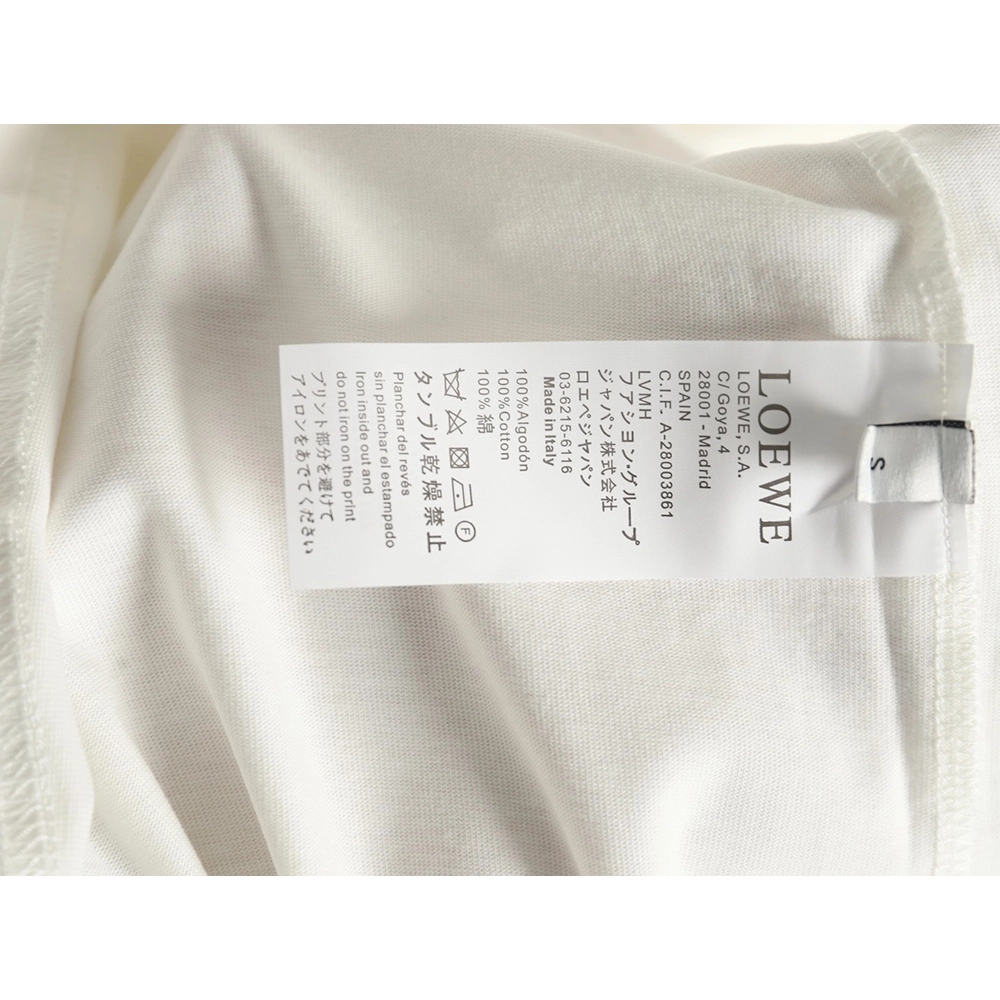 Loewe Pocket Logo Embroidered Short Sleeve T-Shirt TSK2,Loewe