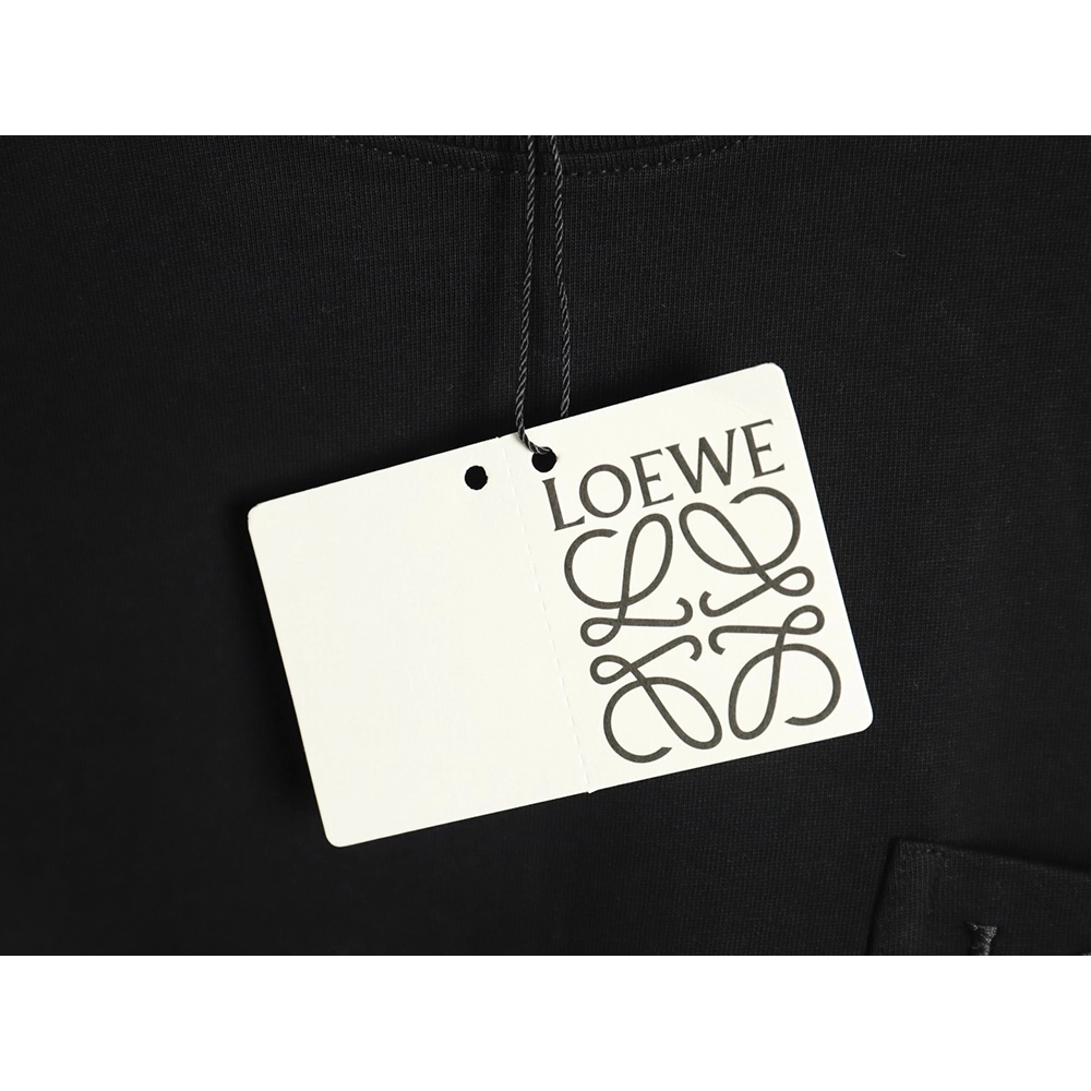 Loewe Pocket Logo Embroidered Short Sleeve T-Shirt TSK3,Loewe