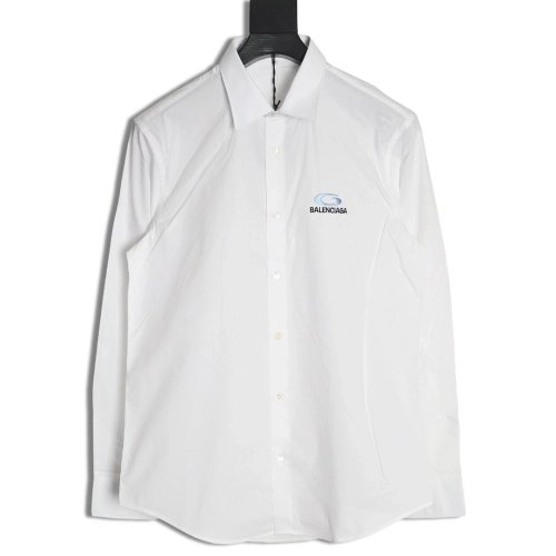 Balenciaga embroidered logo shirt,Balenciaga