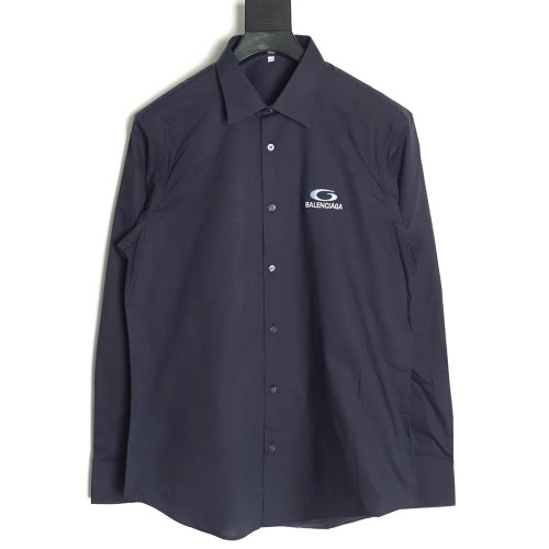 Balenciaga embroidered logo shirt TSK1,Balenciaga