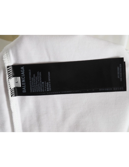 Balenciaga Yellow Tape Double B Letter Short Sleeve,Balenciaga