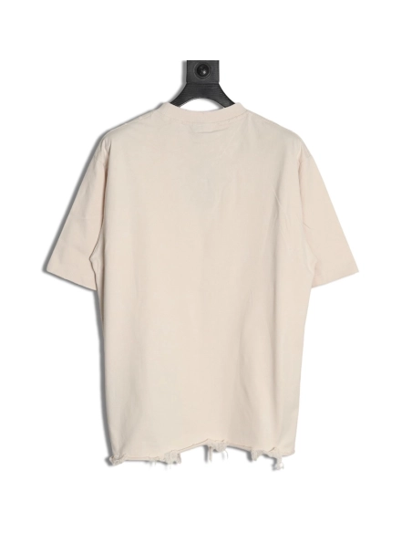 Balenciaga Double Ring LOGO Embroidery Destruction Short Sleeve TShirt,Balenciaga T Shirt,Tshirt,APPAREL