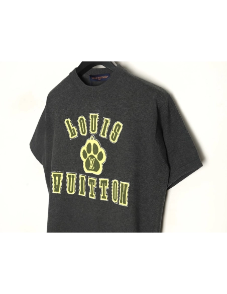 Louis Vuitton yellow knitted shortsleeved Tshirt,Louis Vuitton T Shirt,Tshirt,APPAREL
