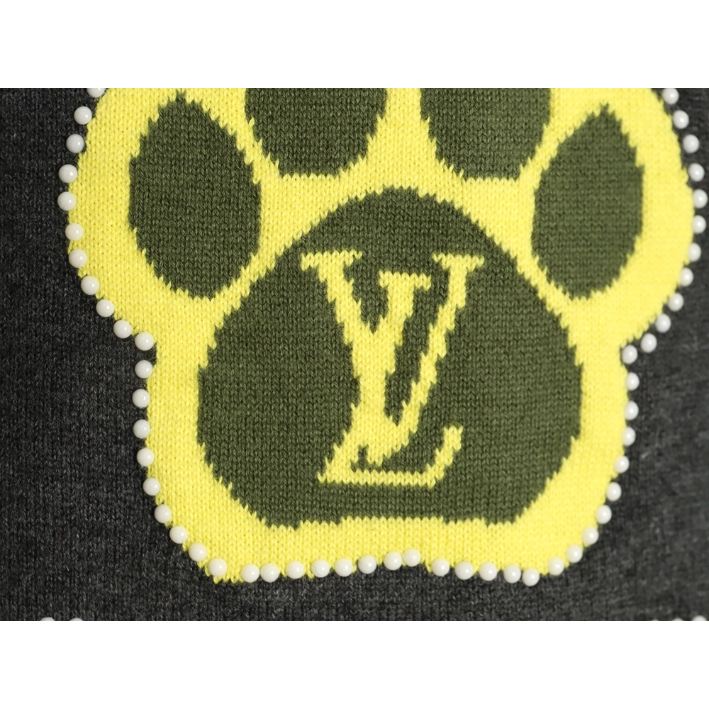 Louis Vuitton yellow knitted shortsleeved Tshirt,Louis Vuitton T Shirt,Tshirt,APPAREL