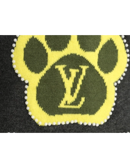 Louis Vuitton yellow knitted shortsleeved Tshirt,Louis Vuitton T Shirt,Tshirt,APPAREL