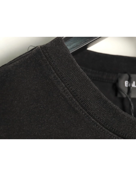 Balenciaga white ring logo print shortsleeved Tshirt,Balenciaga T Shirt,Tshirt,APPAREL